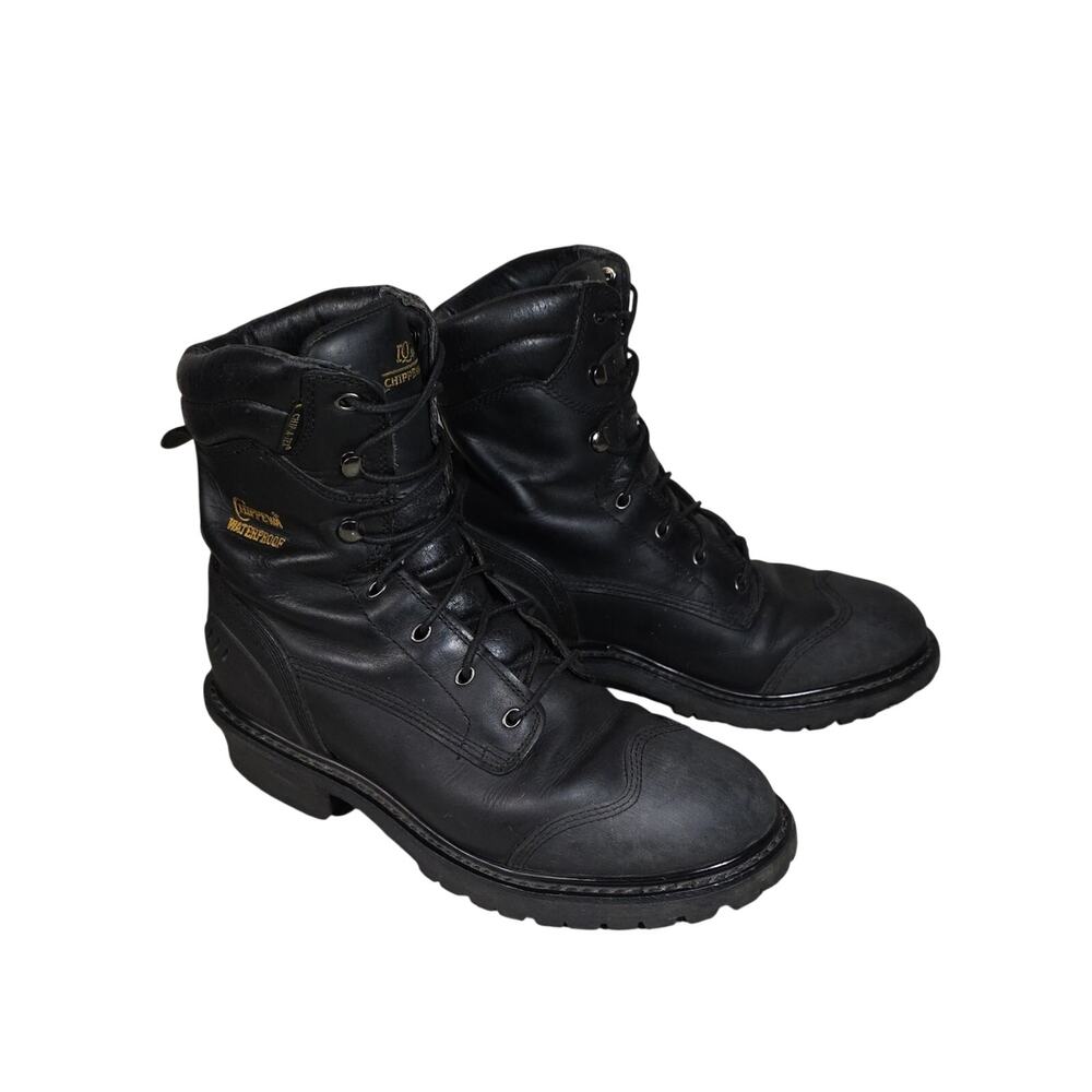 Chippewa Aladrion 8 Inch Waterproof Logger Boots Mens Size 10.5